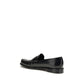 Black Calf Leather Bos Taurus Slip-On Loafers