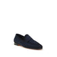 Blue Calf Leather Bos Taurus Slip-On Loafers