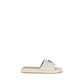 Cream Calf Leather Bos Taurus Flat Sandals