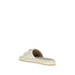 Cream Calf Leather Bos Taurus Flat Sandals