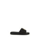 Black Calf Leather Bos Taurus Slides