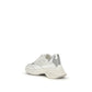 White Calf Leather Bos Taurus Chunky Sneakers