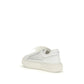 White Calf Leather Bos Taurus Platform Sneakers