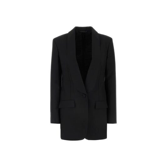 Black Elastane Blazer
