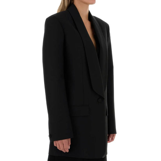 Black Elastane Blazer