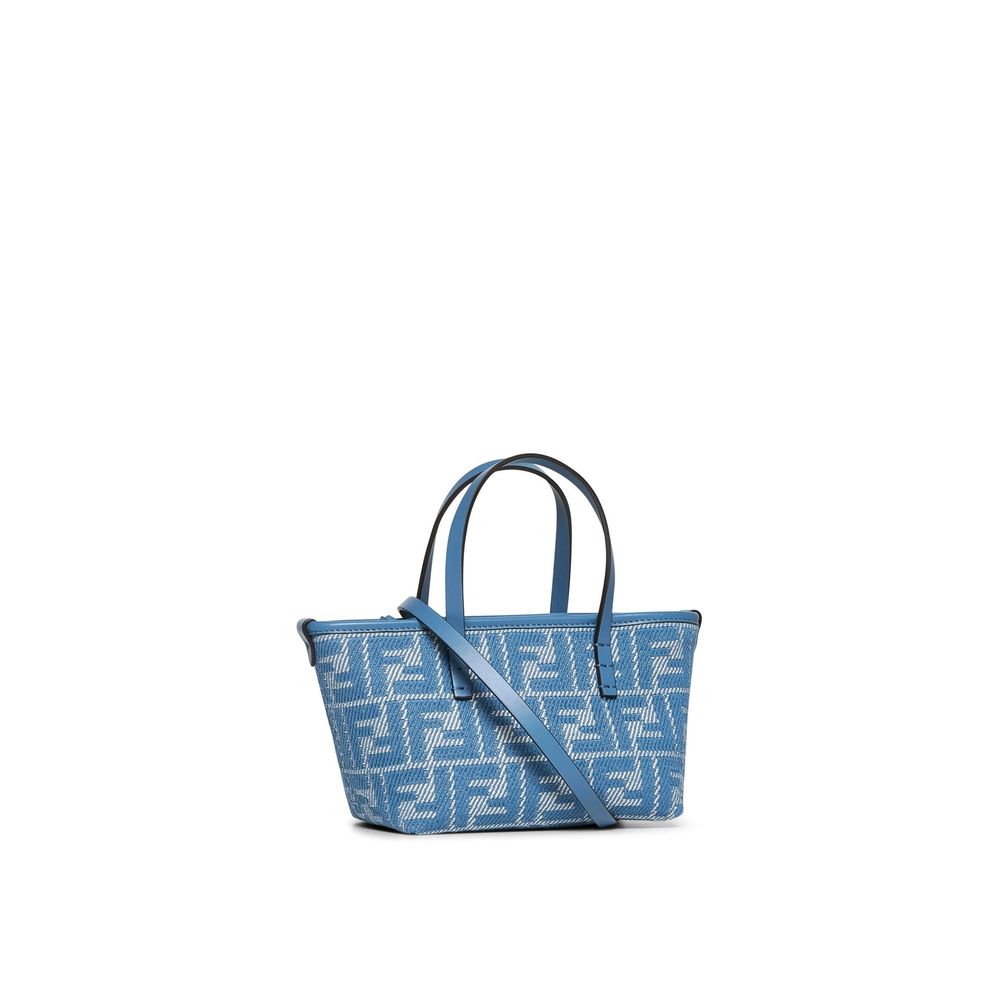 Blue Cotton Handbag