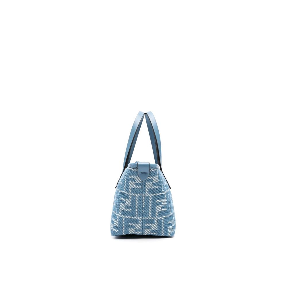 Blue Cotton Handbag