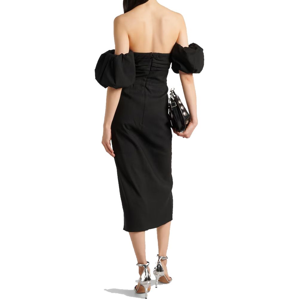 Black Fabric Cocktail Dress