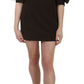 Brown Corduroy Bodycon Cotton Mini Dress