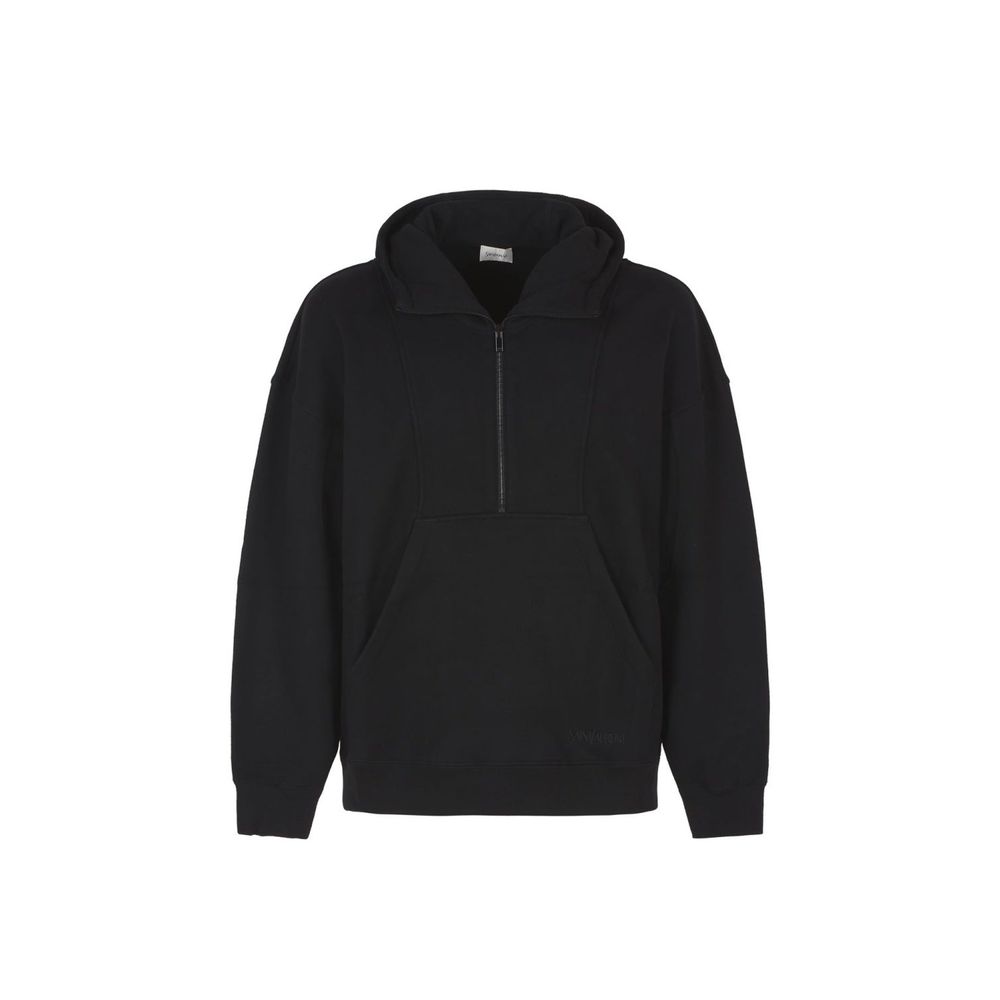 Black Cotton Sweatshirt