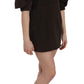 Brown Corduroy Bodycon Cotton Mini Dress
