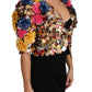 Crystal Sequined Floral Jacket Coat