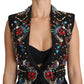 Black Crystal Sicily Vest Waistcoat