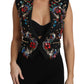Black Crystal Sicily Vest Waistcoat