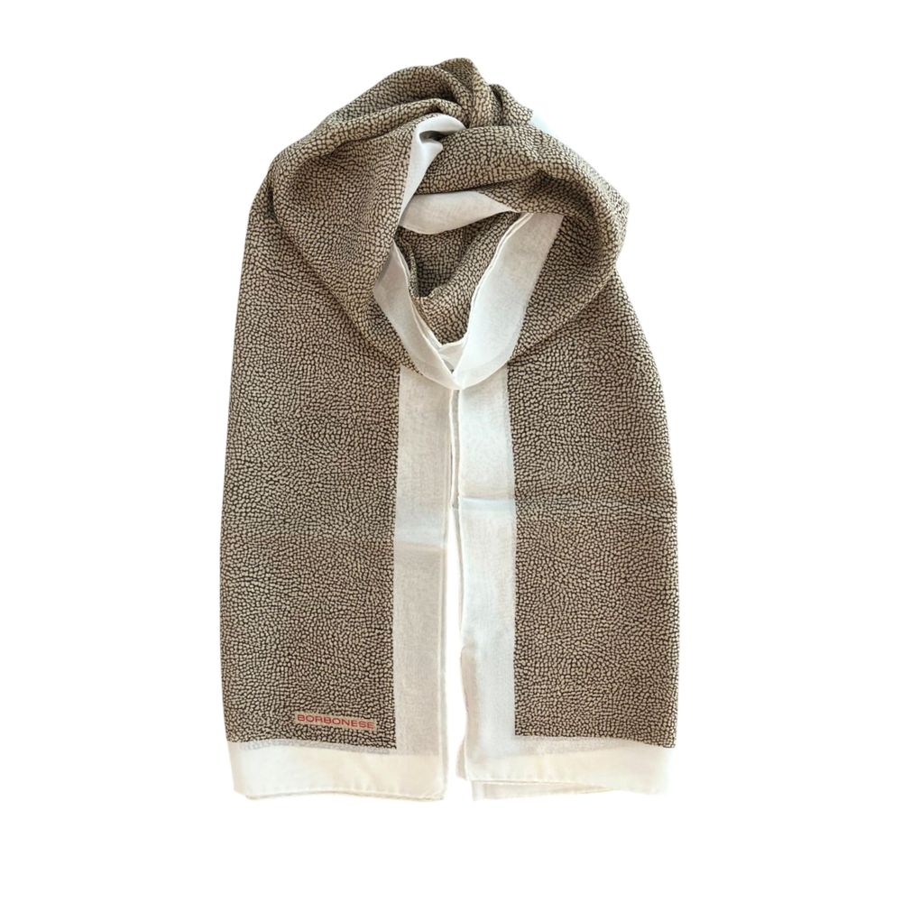 White Silk Women Scarf