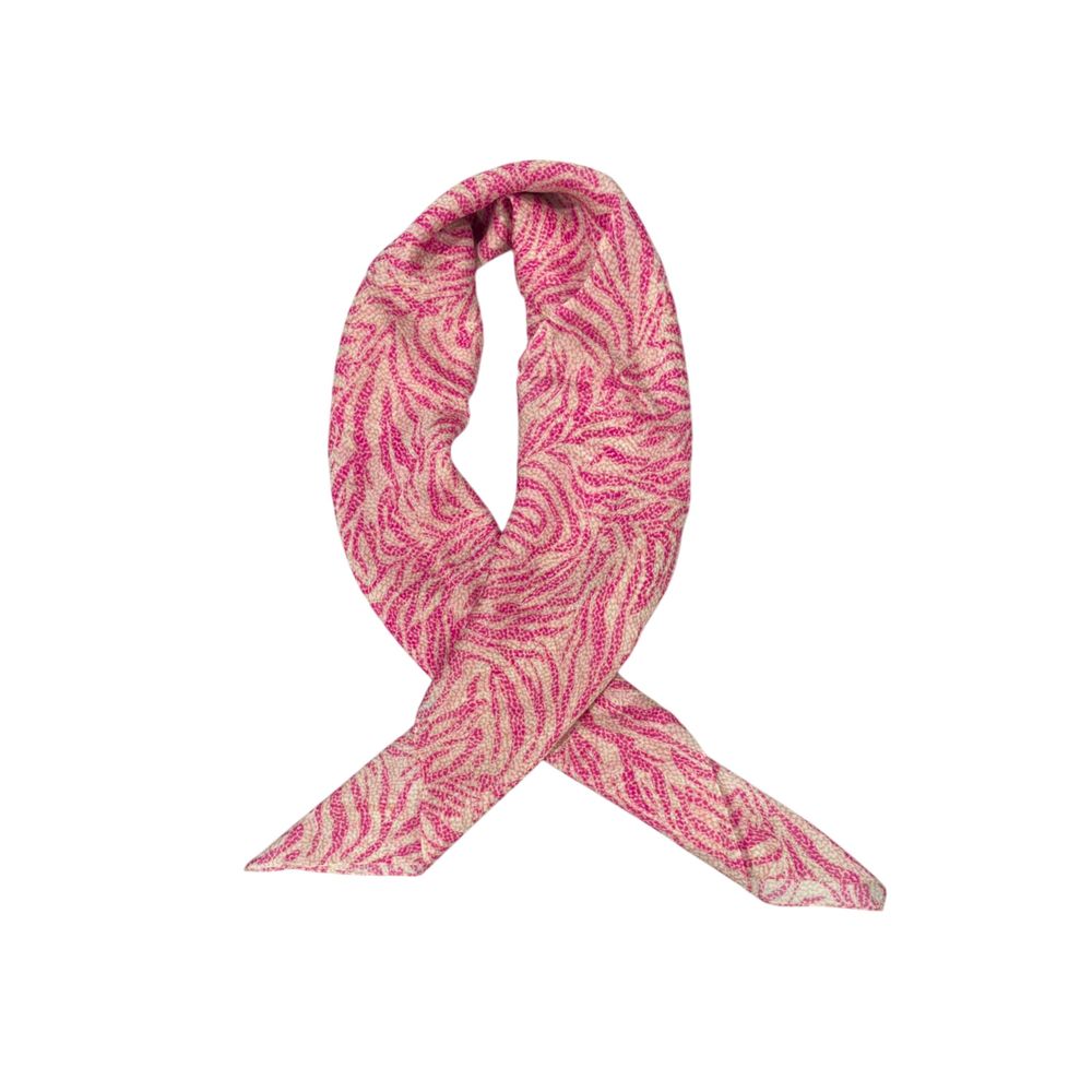 Pink Silk Women Scarf
