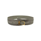 Grey Genuine Leather Women's Belt