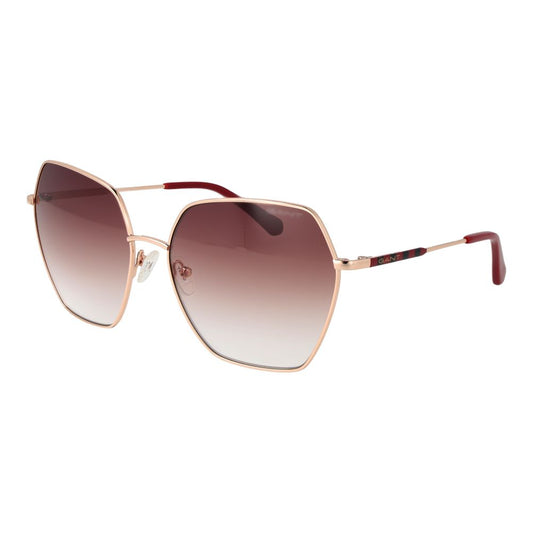Rose Gold Metal Sunglasses