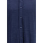 Blue Linen Dress Shirt