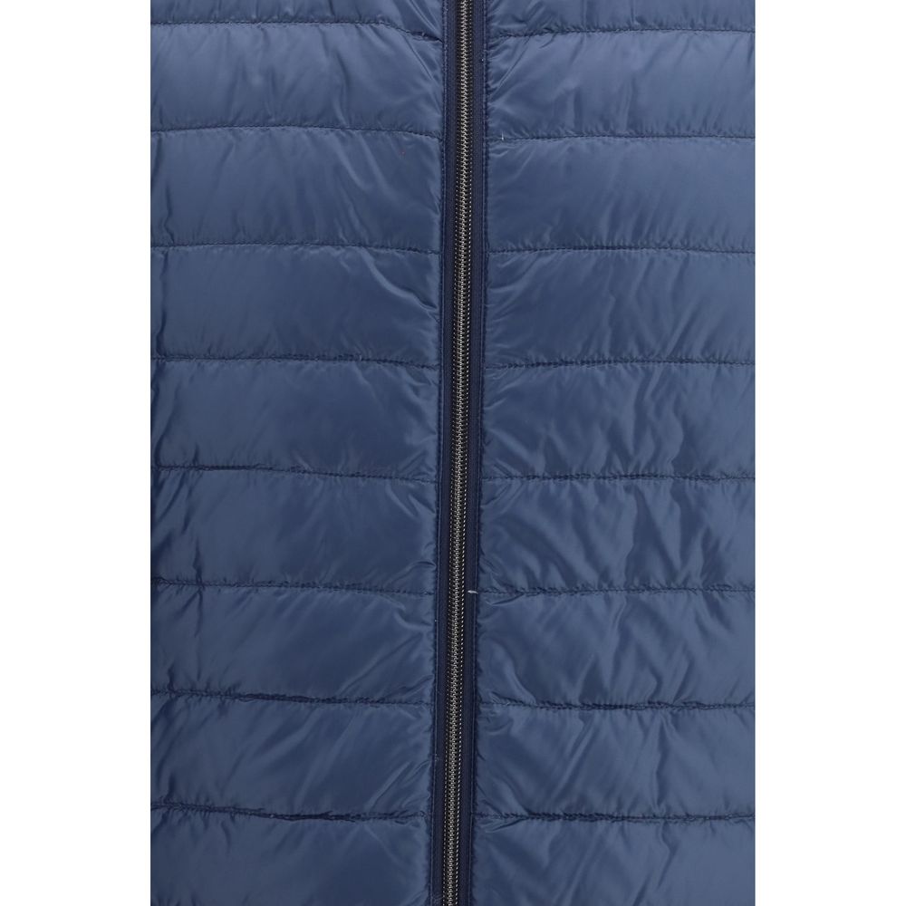 White Polyamide Sleveless Jacket