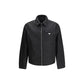 Black Recycled Polyamide Full-Length Jacket