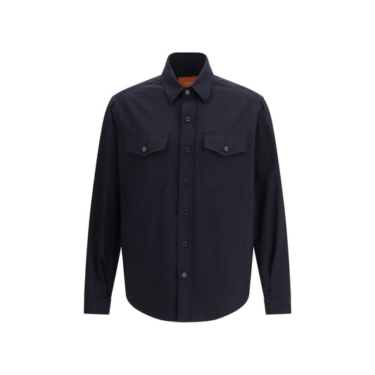 Blue Other Fibres Shirt