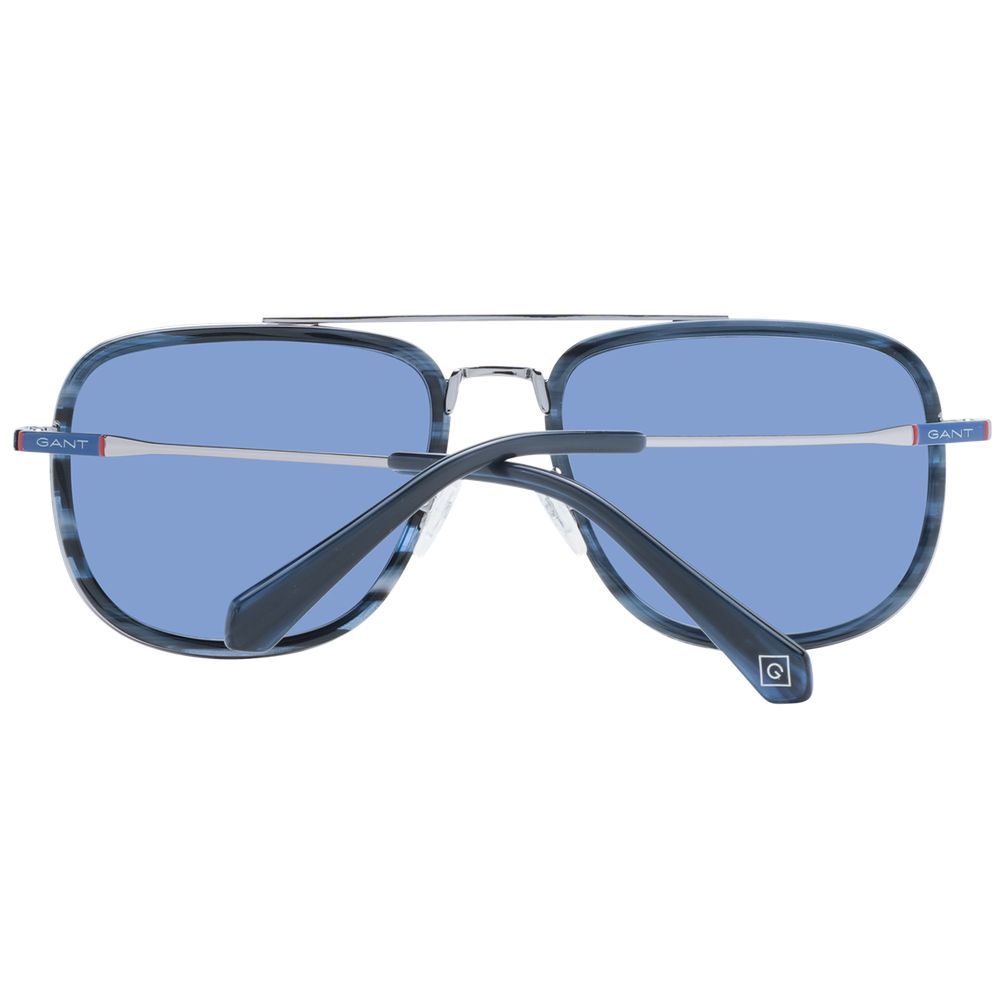Blue Metal Sunglasses