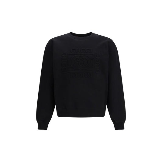 Black Cotton Sweatshirt