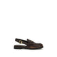 Brown Calf Leather Bos Taurus Slip-On Loafers