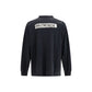 Black Cotton Sweatshirt