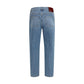 Blue Cotton Slim Fit Jeans