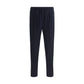 Blue Polyester Joggers (Workout Pants)