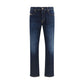 Blue Cotton Relaxed Fit Jeans
