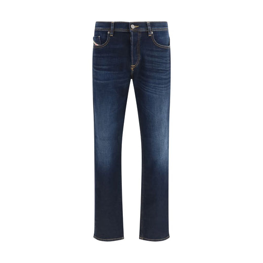 Blue Cotton Relaxed Fit Jeans