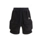 Black Cotton Bermuda Shorts