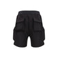Black Cotton Bermuda Shorts