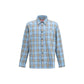 Light Blue Cotton Pattern Shirt