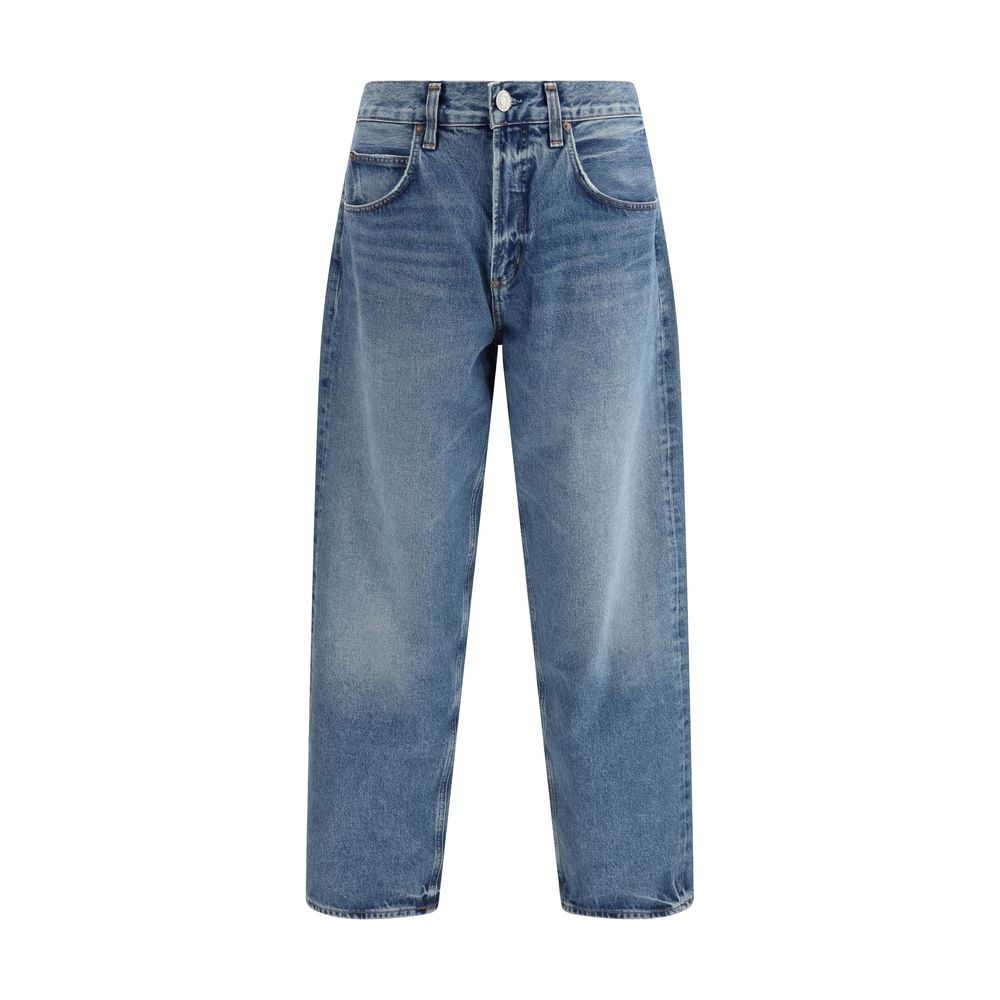Light Blue Recycled Cotton Tapered Jeans