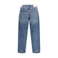 Light Blue Recycled Cotton Tapered Jeans