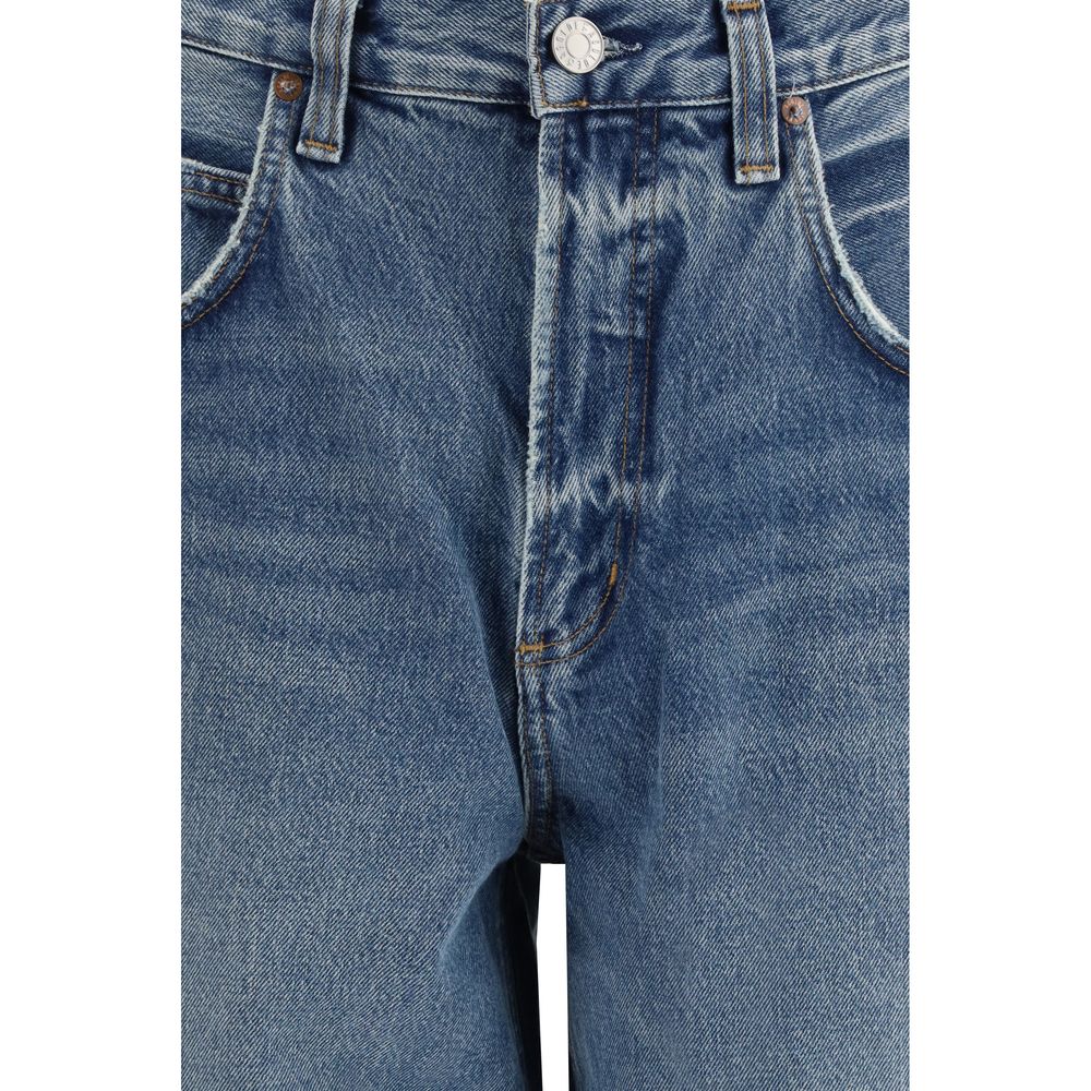 Light Blue Recycled Cotton Tapered Jeans