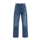 Blue Cotton Relaxed Fit Jeans