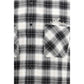 Black Cotton Pattern Shirt