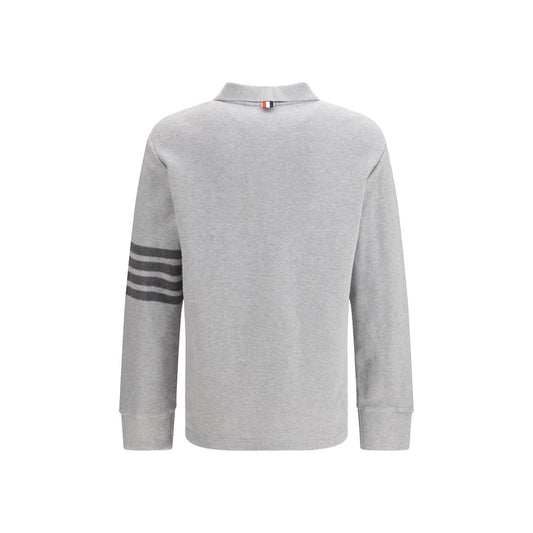 Gray Cotton Polo Shirt