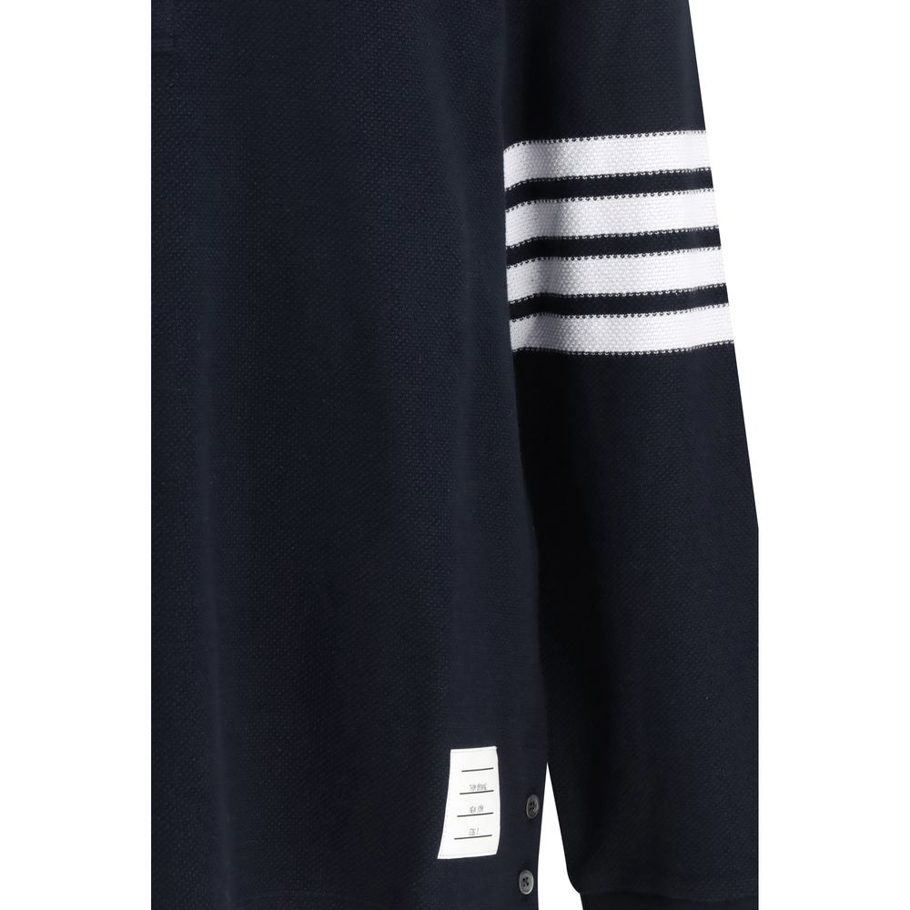 Blue Cotton Polo Shirt