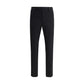 Black Cotton Casual Pants