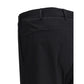 Black Cotton Casual Pants