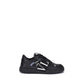 Black Rubber Low Top Sneakers