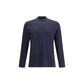 Blue Cotton Long Sleeve T-Shirt