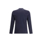Blue Cotton Long Sleeve T-Shirt