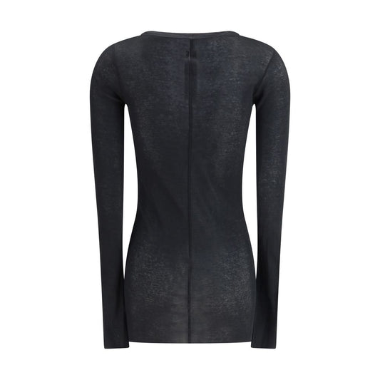 Black Cotton Longsleeve Shirt